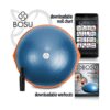 Bosu 72-10850 Home Gym Equipment The Original Balance Trainer 65 cm Diameter, Blue and Orange