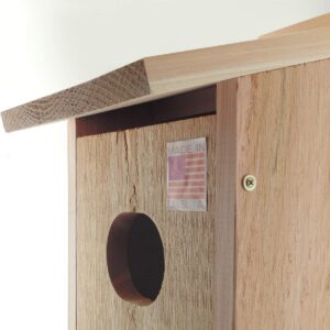 Woodlink WD1 Wood Duck Hanging Nesting House Box with 4 x 3-Inch Oval Entrance Hole for Marshlands