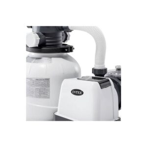 Intex 2100 GPH Above Ground Pool Sand Filter Pump w/ Deluxe Pool Maintenance Kit