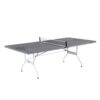Lancaster Portable Indoor and Outdoor Silver Aluminum Folding Table Tennis Ping Pong Game Table