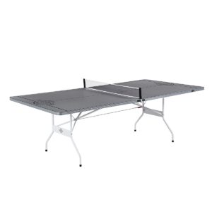 Lancaster Portable Indoor and Outdoor Silver Aluminum Folding Table Tennis Ping Pong Game Table