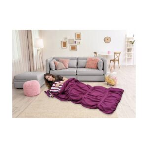 32"x75" Frankie Sleeping Bag Purple - Chic Home Design