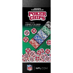 MasterPieces Inc Arizona Cardinals NFL 100-Piece Poker Chips