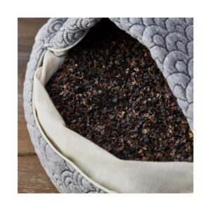 Brentwood Home Crystal Cove Yoga Bolster, Buckwheat Fill Rectangular Support Pillow, Made in California