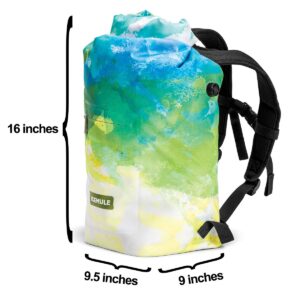 IceMule 1008-DD Jaunt Large Collapsible Portable Soft Sided Roll Top 15 Liter 12 Can Lightweight Insulated Waterproof Leak Proof Backpack Cooler Bag