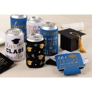 Juvale 12 Pack 2021 Graduation Can Cooler Sleeves, 12 oz Insulated Beer & Soda Koozies Holder, Grad Party Favors & Gifts