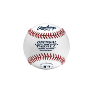 Rawlings 6U T Ball 2pk - White