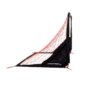 Rukket Sports 6 x 4 Foot Portable Indoor Outdoor Travel Kids Youth Practice Foldable Soccer Goal Net, Black