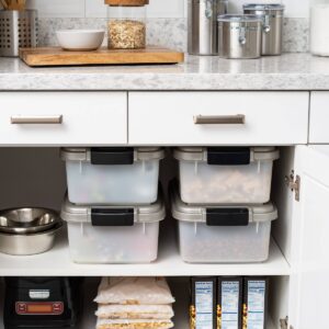 IRIS Airtight Pet Food and Treat Storage Container - Gray - 10lb - 4pk