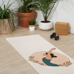 The Optimist Keep On Breathing (6mm) 24" x 70" Yoga Mat - Society6
