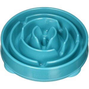 Outward Hound Fun Feeder Slo-Bowl For Dogs - L - Turqoise