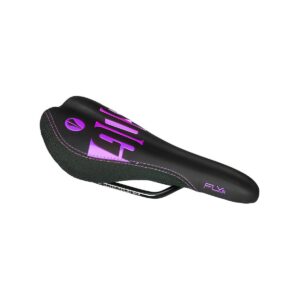 SDG Fly Jr Saddle - Neon Purple/Black