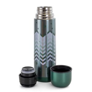 Gibson Home Cassidy Wave 2 Piece 16 Ounce Stainless Steel Travel Thermal Bottles
