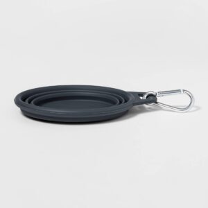 Collapsible Dog Bowl - Gray - Boots & Barkley™