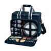 Picnic at Ascot- Ultimate Insulated Picnic Cooler with Service for 4 - Navy