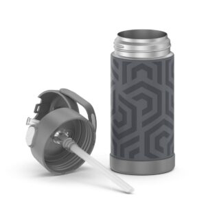 Thermos 12oz FUNtainer Water Bottle with Bail Handle - Gray Waves
