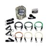 Bodylastics BLSET10 High Quality 14 Piece Full Body Exercise Equipment Warrior Set with Anti Snap Weight Resistance Bands, Handles, and Anchors