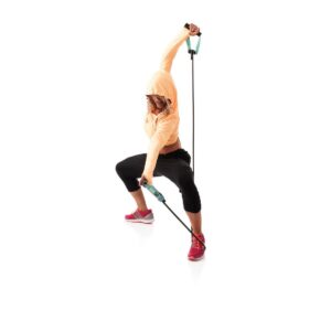 Escape Fitness Lightweight Multi Function Elastic Power 03 Tubes for Conditioning, Flexibility, and Cardio, Blue