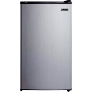 Magic Chef MCBR350S2 3.5 Cubic Feet Compact Mini Refrigerator & Freezer with Adjustable Temperature Control, Silver