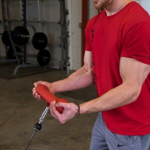 Body-Solid Tools Dog Bone Grips - Red