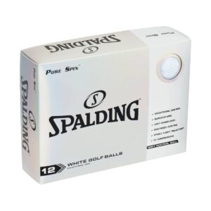 Spalding Pure Spin Golf Balls 24pc - White