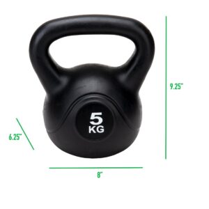 Mind Reader Kettlebell, 5 KG, Black