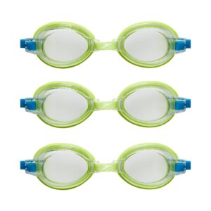 Speedo Junior 3pk Swim Goggles - Lime/Clear