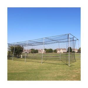 Cimarron Sports Heavy-Duty Extra-Strength Twisted Rubber Baseball/Softball Training Batting Cage Net, 30 x 12 x 10 Feet