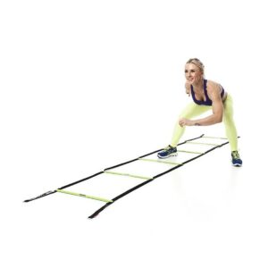 Escape Fitness USA 10 Foot Long Speed and Agility Ladder for Precise Total Body Fitness Training with Carry Bag