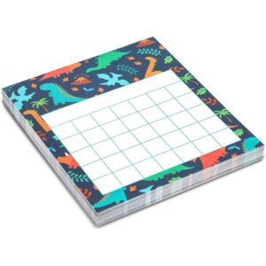 60-Pack Classroom Incentive Charts, Motivate Nice Behavior for Teachers Students, Dinosaur Themed, 6x5.25"