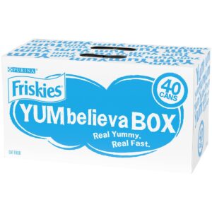 Friskies Yum Believa-Box Yum-azing Extra Gravy Chunky Poultry & Seafood Wet Cat Food Variety Pack - 5.5oz/40ct