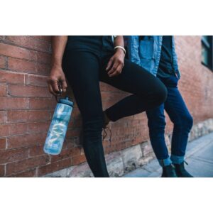Polar Sport 24oz Insulated Contender Water Bottle - Charcoal/Silver