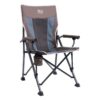 Timber Ridge Indoor Outdoor Portable Lightweight Folding Camping High Back Lounge Chair w/ Cup Holder & Carry Bag for Hiking, Beach, and Patio, Earth