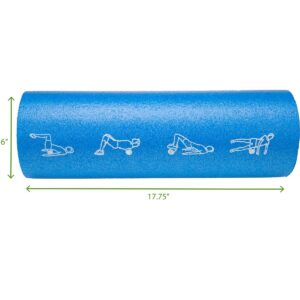 Mind Reader 18 inch Black High-Density Round Foam Roller