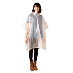 Stansport Emergency Hooded Poncho - 6 Pack