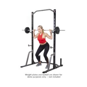Body Champ PBC530 U Frame/ Cage Power Rack System & Olympic Weight Plate Storage