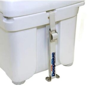 Engel Cooler and Freezer Tie Down Strap Kit for Securing to Boat Deck, Includes 2 Cam Buckle Straps & Stainless Steel Hardware (Cooler Not Included)