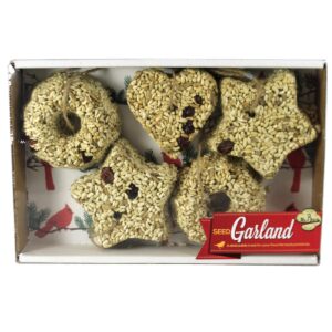 Home & Garden 3.5" Holiday Seed Garland Star Heart Mr Bird - Bird And Wildlife Food