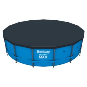 Flowclear 15 Foot Round Steel Pro MAXTM Above Ground Swimming Pool Cover, Black