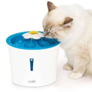 Catit Flower Fountain with LED Nightlight - Blue