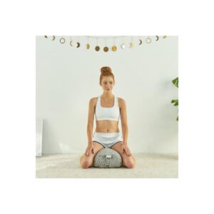 Brentwood Home Crystal Cove Yoga Bolster, Buckwheat Fill Rectangular Support Pillow, Made in California