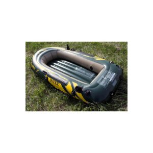 Intex Seahawk 2 Inflatable 2 Person Floating Boat Raft Set with Oars & Air Pump