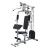 Sporzon! Home Gym Exercise Equipment Bench Workout Station with 330 Pound Resistance, 125 Pound Weight Stack, Detachable Bars, & 4 Roll Leg Developer