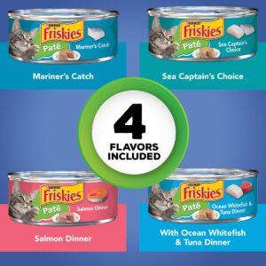 Purina Friskies Paté Wet Cat Food Seafood Favorites - 5.5oz/32ct Variety Pack