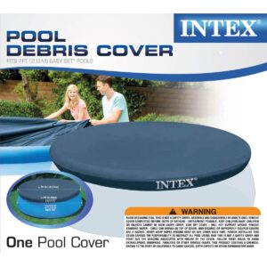 Intex 7.3 Ft Above Ground Swimming Pool Vinyl Round Cover Tarp, No Pool Included