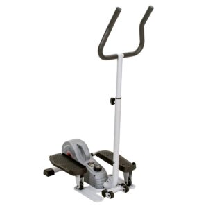 Sunny Health & Fitness Magnetic Standing Elliptical Machine with Handlebars