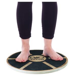 Valor Fitness EQ-1 Wooden Balance Board with Non-Slip Pad