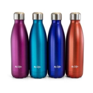 Mr. Coffee 4 Piece 16.9 Ounce Thermal Bottle Set in Assorted Colors
