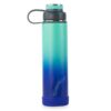 EcoVessel 24oz Insulated Stainless Steel Water Bottle with Dual Opening Lid - Blue Ombre