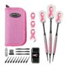 Fat Cat Soft Tip Darts and Deluxe Nylon Dart Case - Pink